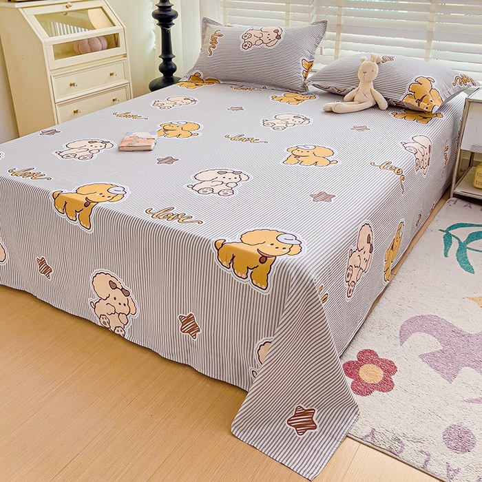 91家纺网 家纺一手货源 找家纺 （总）纽缦家纺 2025新款纯棉斜纹床单单品床单床单单件