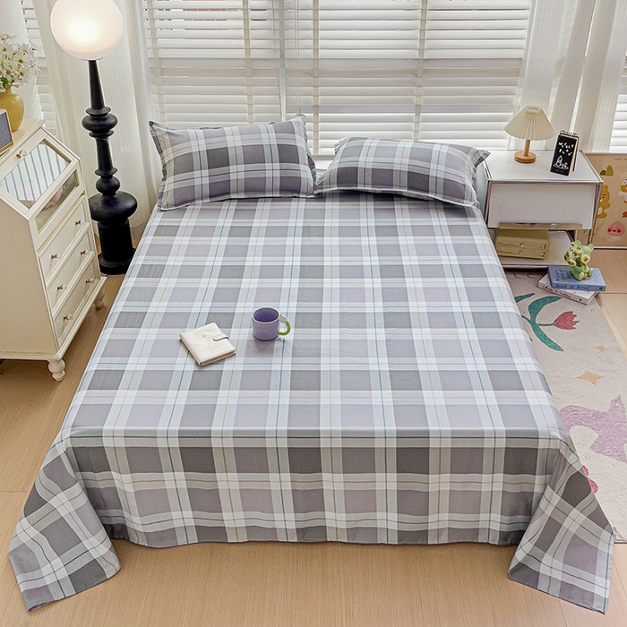 91家纺网 家纺一手货源 找家纺 纽缦家纺 2025新款纯棉斜纹床单单品床单床单单件 查理