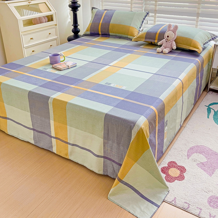 纽缦家纺 2025新款纯棉斜纹床单单品床单床单单件 歌尔绿