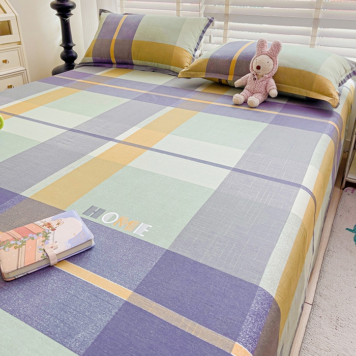 91家纺网 家纺一手货源 找家纺 纽缦家纺 2025新款纯棉斜纹床单单品床单床单单件 歌尔绿