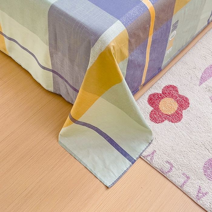 91家纺网 家纺一手货源 找家纺 纽缦家纺 2025新款纯棉斜纹床单单品床单床单单件 歌尔绿