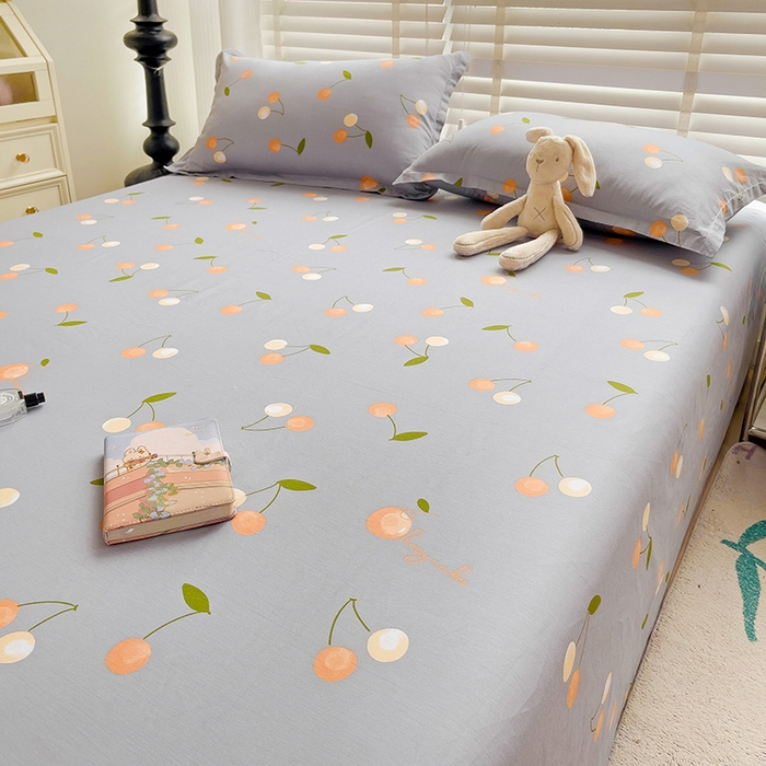 91家纺网 家纺一手货源 找家纺 纽缦家纺 2025新款纯棉斜纹床单单品床单床单单件 金色果实