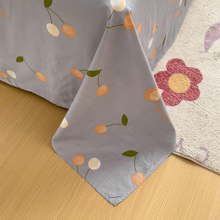 91家纺网 家纺一手货源 找家纺 纽缦家纺 2025新款纯棉斜纹床单单品床单床单单件 金色果实