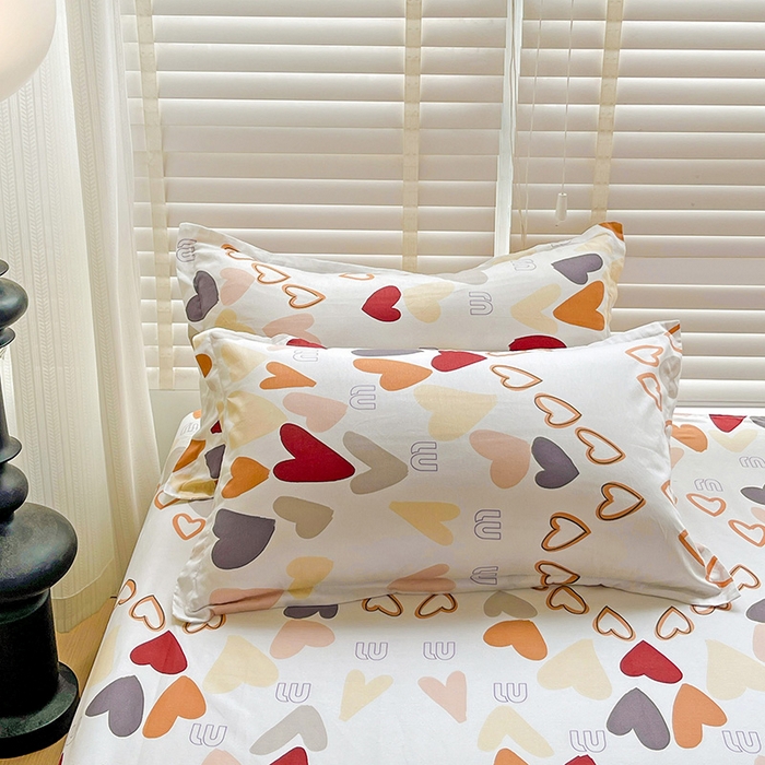 91家纺网 家纺一手货源 找家纺 纽缦家纺 2025新款纯棉斜纹床单单品床单床单单件 恋爱满屋