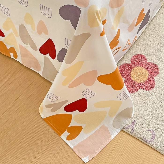 91家纺网 家纺一手货源 找家纺 纽缦家纺 2025新款纯棉斜纹床单单品床单床单单件 恋爱满屋