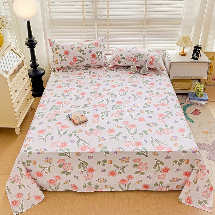 91家纺网 家纺一手货源 找家纺 纽缦家纺 2025新款纯棉斜纹床单单品床单床单单件 梦若