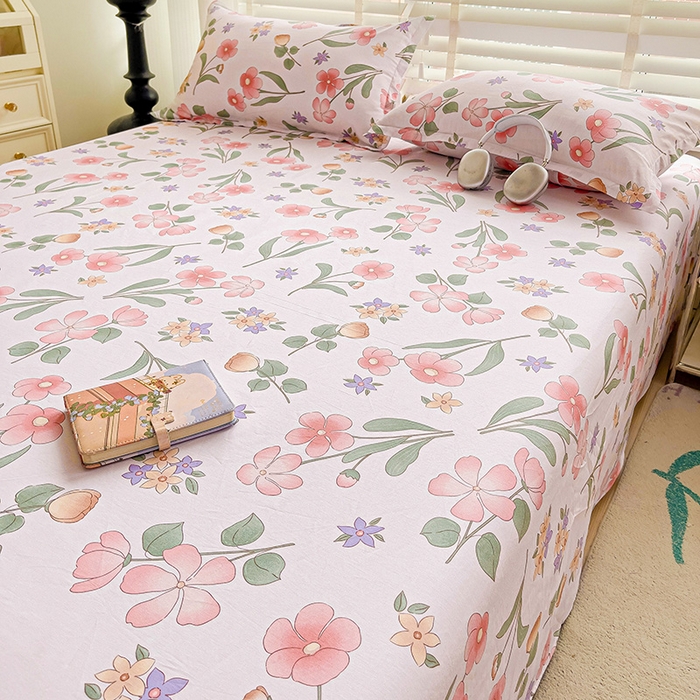 91家纺网 家纺一手货源 找家纺 纽缦家纺 2025新款纯棉斜纹床单单品床单床单单件 梦若