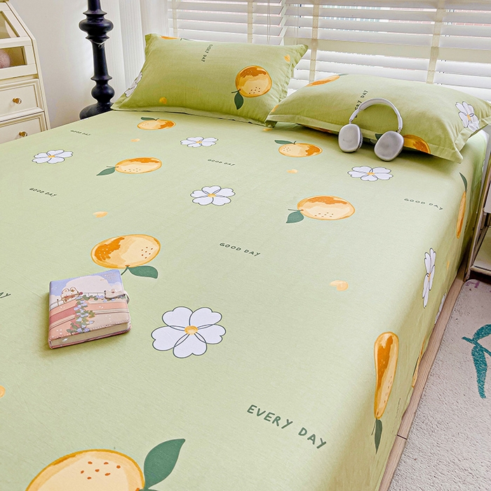 91家纺网 家纺一手货源 找家纺 纽缦家纺 2025新款纯棉斜纹床单单品床单床单单件 柠夏