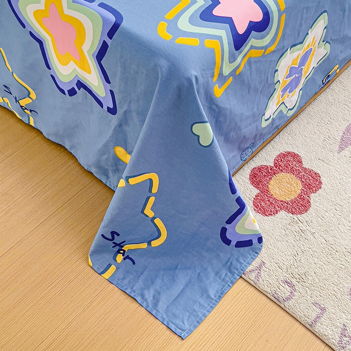 91家纺网 家纺一手货源 找家纺 纽缦家纺 2025新款纯棉斜纹床单单品床单床单单件 闪亮明星