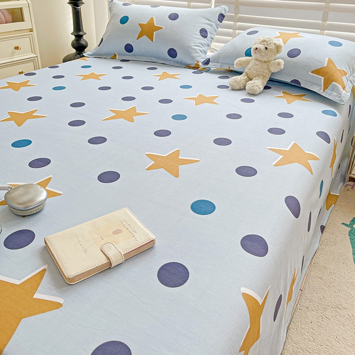 91家纺网 家纺一手货源 找家纺 纽缦家纺 2025新款纯棉斜纹床单单品床单床单单件 闪耀之星