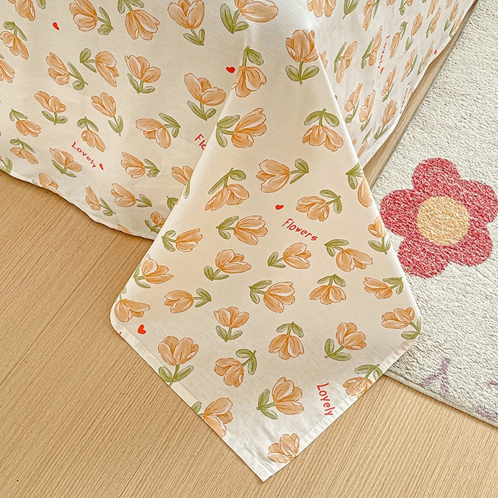 91家纺网 家纺一手货源 找家纺 纽缦家纺 2025新款纯棉斜纹床单单品床单床单单件 夏遇