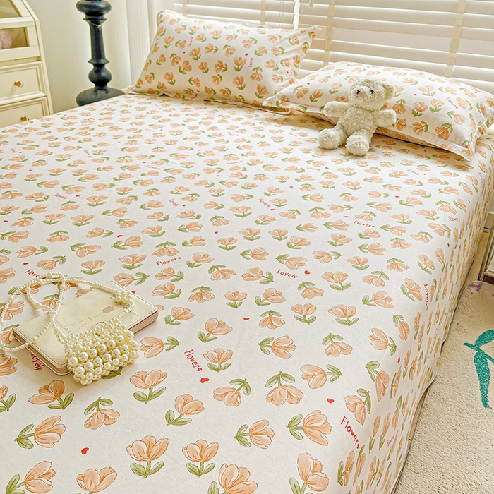 91家纺网 家纺一手货源 找家纺 纽缦家纺 2025新款纯棉斜纹床单单品床单床单单件 夏遇