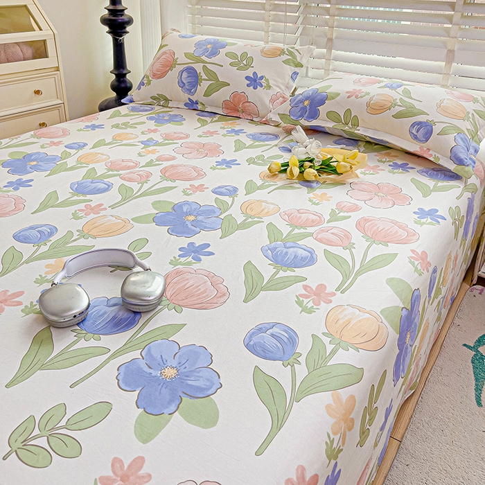 91家纺网 家纺一手货源 找家纺 纽缦家纺 2025新款纯棉斜纹床单单品床单床单单件 相伴里