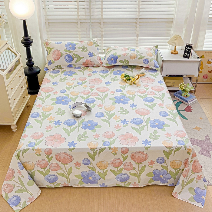 91家纺网 家纺一手货源 找家纺 纽缦家纺 2025新款纯棉斜纹床单单品床单床单单件 相伴里