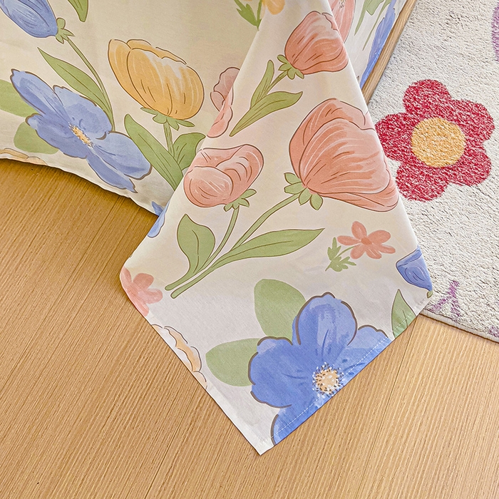 91家纺网 家纺一手货源 找家纺 纽缦家纺 2025新款纯棉斜纹床单单品床单床单单件 相伴里