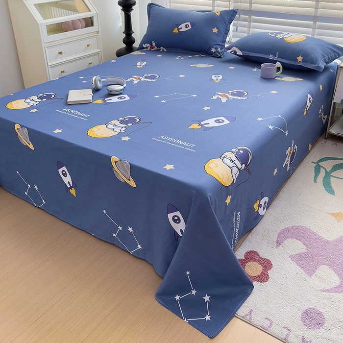 纽缦家纺 2025新款纯棉斜纹床单单品床单床单单件 星际迷航