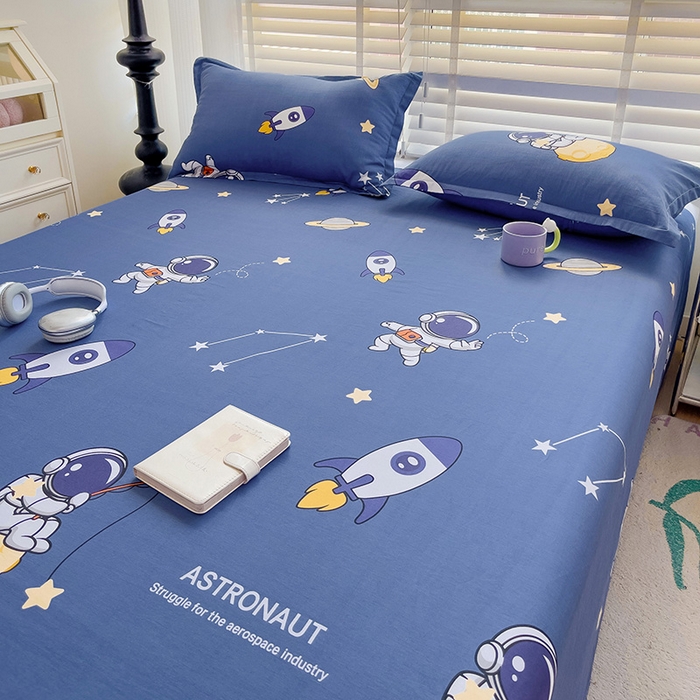 91家纺网 家纺一手货源 找家纺 纽缦家纺 2025新款纯棉斜纹床单单品床单床单单件 星际迷航