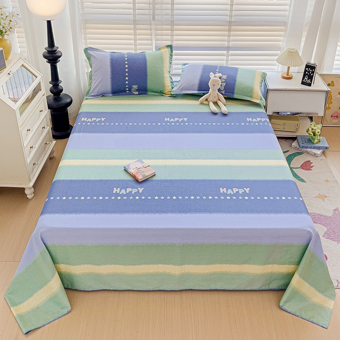 91家纺网 家纺一手货源 找家纺 纽缦家纺 2025新款纯棉斜纹床单单品床单床单单件 星闪亮