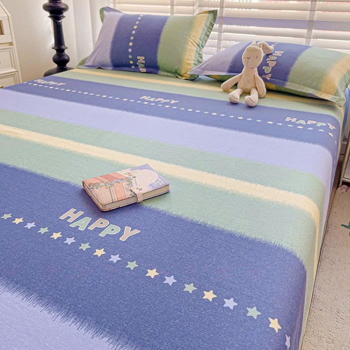 91家纺网 家纺一手货源 找家纺 纽缦家纺 2025新款纯棉斜纹床单单品床单床单单件 星闪亮