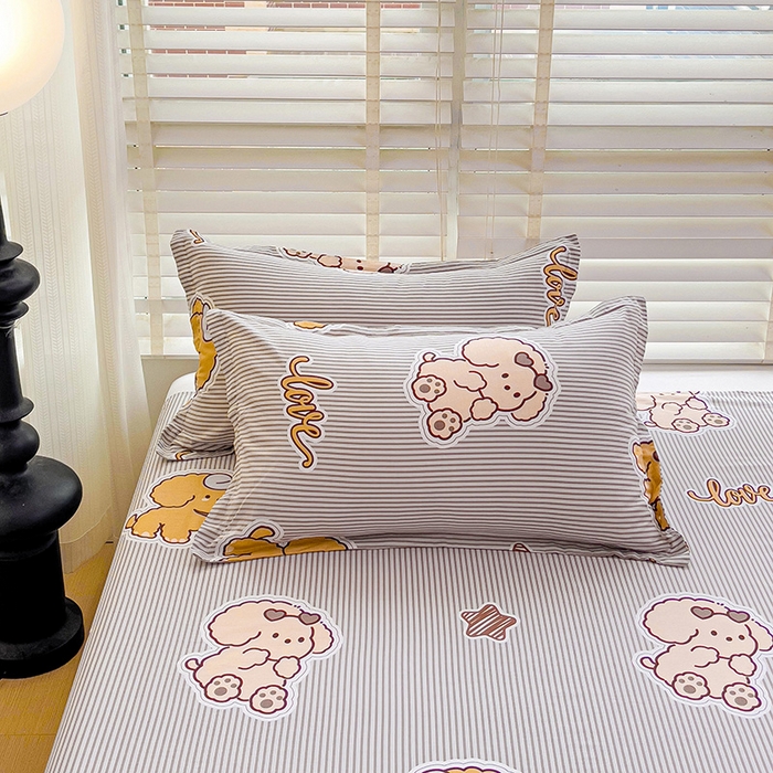 91家纺网 家纺一手货源 找家纺 纽缦家纺 2025新款纯棉斜纹床单单品床单床单单件 幸运汪咖