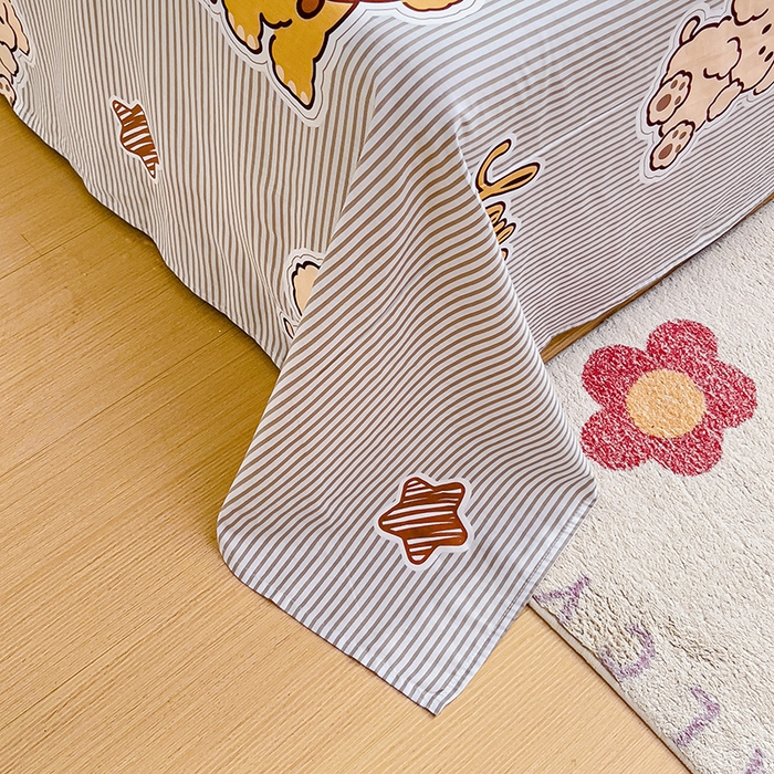 91家纺网 家纺一手货源 找家纺 纽缦家纺 2025新款纯棉斜纹床单单品床单床单单件 幸运汪咖