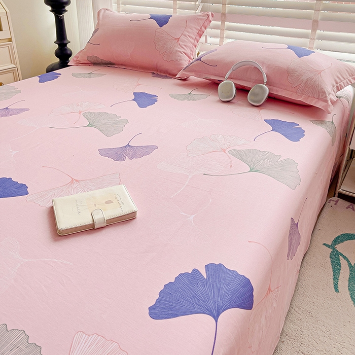 91家纺网 家纺一手货源 找家纺 纽缦家纺 2025新款纯棉斜纹床单单品床单床单单件 寻春粉