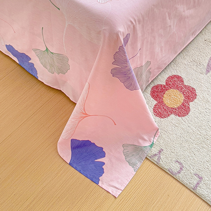 91家纺网 家纺一手货源 找家纺 纽缦家纺 2025新款纯棉斜纹床单单品床单床单单件 寻春粉