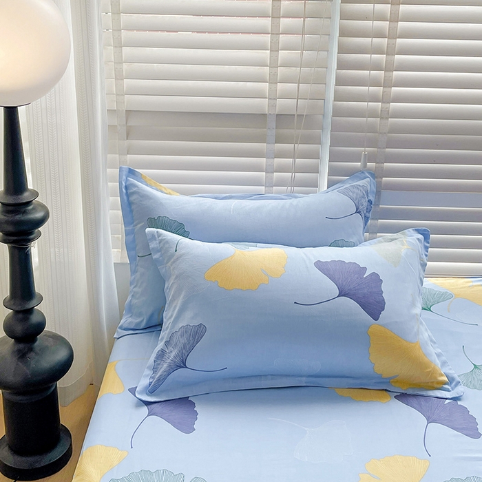 91家纺网 家纺一手货源 找家纺 纽缦家纺 2025新款纯棉斜纹床单单品床单床单单件 寻春蓝