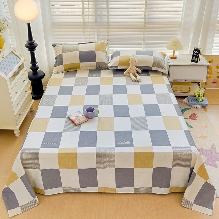 91家纺网 家纺一手货源 找家纺 纽缦家纺 2025新款纯棉斜纹床单单品床单床单单件 雅格