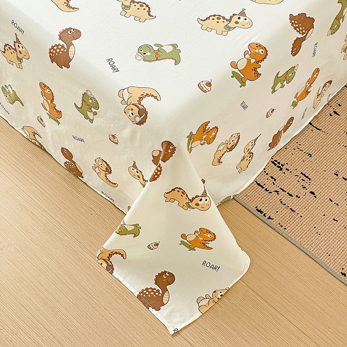 91家纺网 家纺一手货源 找家纺 悦织湾家纺 2025新款A类水洗棉单床单枕套2025新款亲肤印花小清新卡通轻奢学生宿舍三件套 炫酷龙