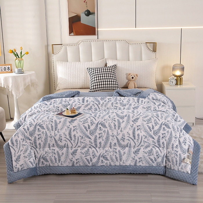 91家纺网 家纺一手货源 找家纺 （总）欧夏被业 2025新款冬被水洗棉豆豆被芯豆豆绒被子学生春秋被供直播