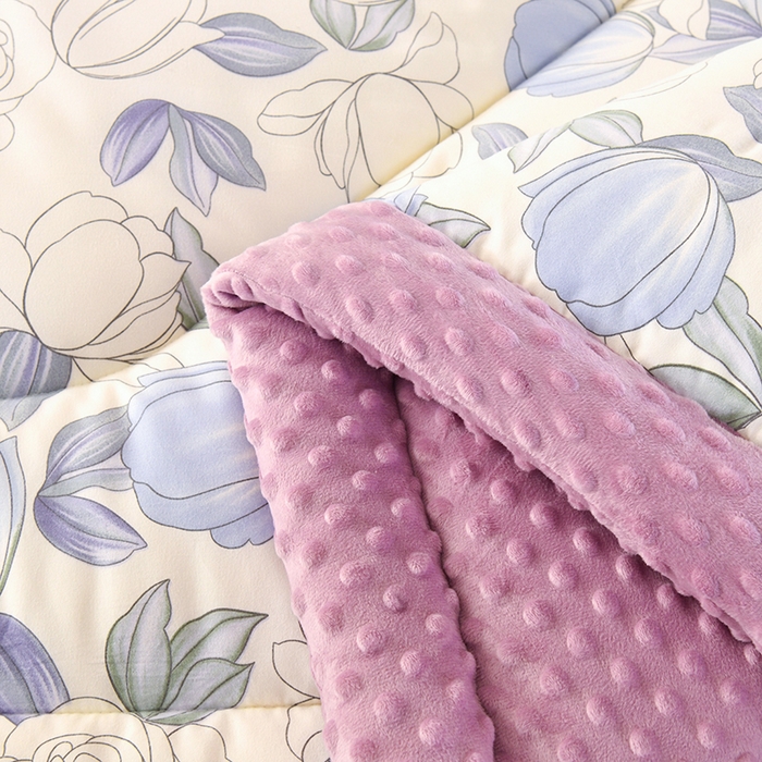 91家纺网 家纺一手货源 找家纺 欧夏被业 2025新款冬被水洗棉豆豆被芯豆豆绒被子学生春秋被供直播 玫瑰花园