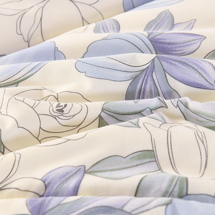 91家纺网 家纺一手货源 找家纺 欧夏被业 2025新款冬被水洗棉豆豆被芯豆豆绒被子学生春秋被供直播 玫瑰花园