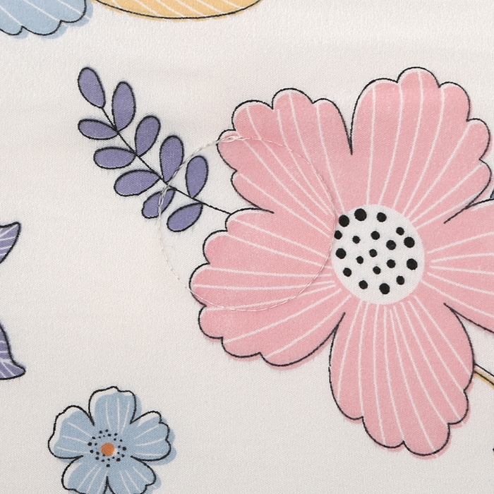 91家纺网 家纺一手货源 找家纺 欧夏被业 2025新款冬被水洗棉豆豆被芯豆豆绒被子学生春秋被供直播 向阳花开