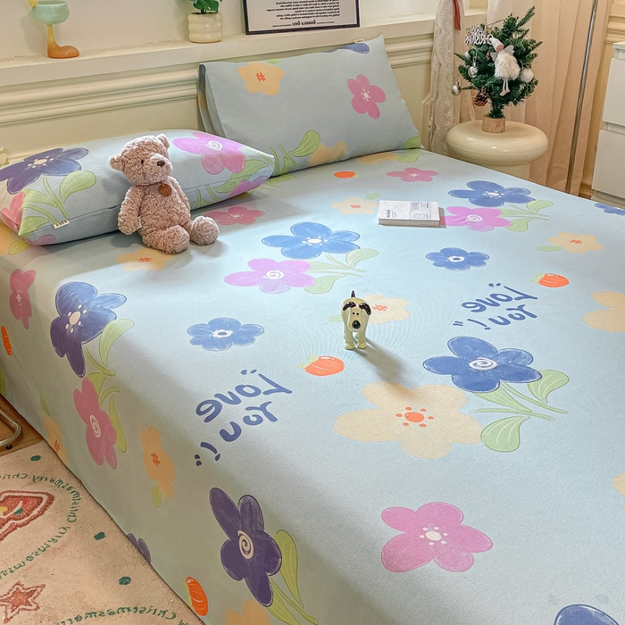 91家纺网 家纺一手货源 找家纺 义博家纺 2025新款原棉老粗布床单凉席荣花富贵