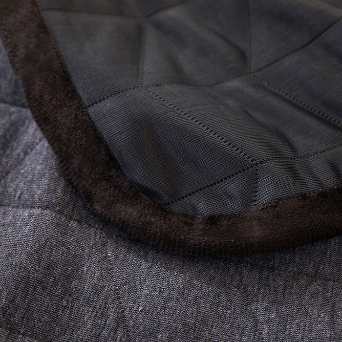 91家纺网 家纺一手货源 找家纺 梦斋家纺 2025新款纯色针织夏被被子被芯 黑灰