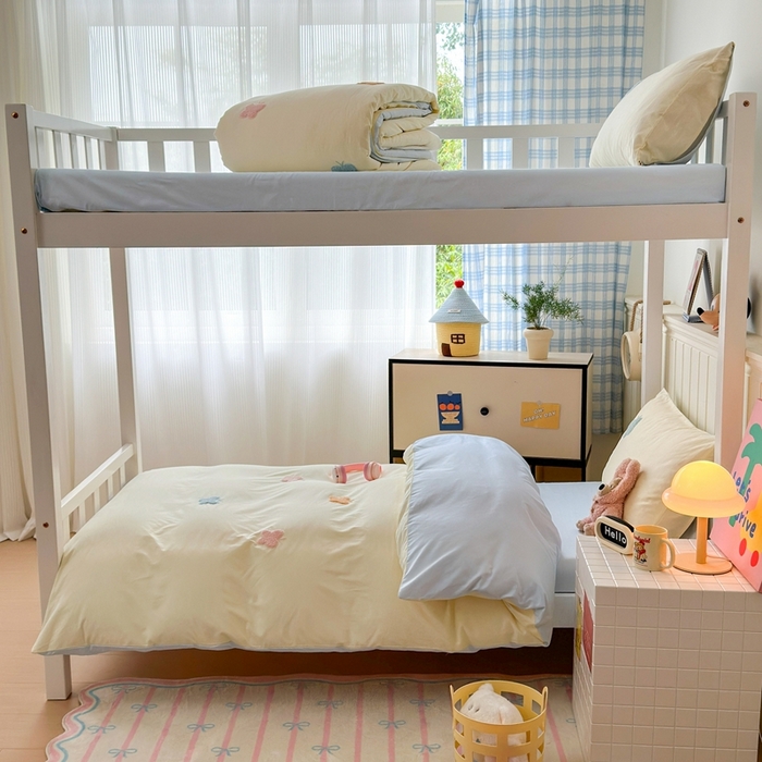 91家纺网 家纺一手货源 找家纺 锦觅 2025新款学生季全棉纯棉毛巾绣三件套奶油小清新刺绣四件套（全文件大图以及买家秀） 五彩斑斓