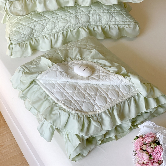 91家纺网 家纺一手货源 找家纺 优然居2023新款天丝绗缝床盖三件套