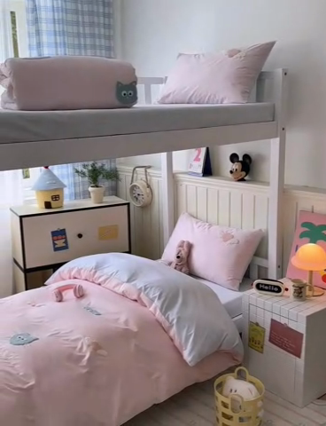 91家纺网 家纺一手货源 找家纺 锦觅 2025新款学生季全棉纯棉毛巾绣三件套奶油小清新刺绣四件套（全文件大图以及买家秀） 甜心小猫