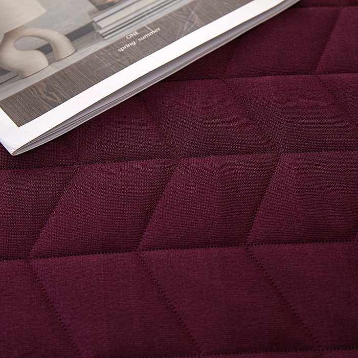 91家纺网 家纺一手货源 找家纺 梦斋家纺 2025新款纯色针织夏被被子被芯 酒红