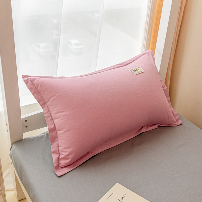 91家纺网 家纺一手货源 找家纺 贝兰仙奴 2025新款13372全棉印花简约学生三件套 粉