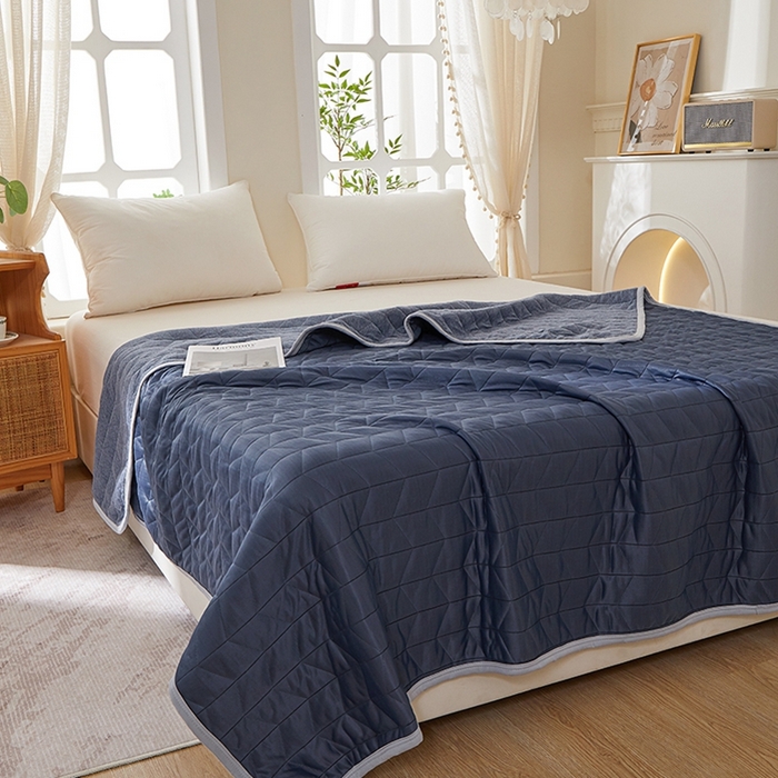 91家纺网 家纺一手货源 找家纺 （总）梦斋家纺 2025新款纯色针织夏被被子被芯