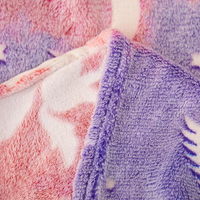 91家纺网 家纺一手货源 找家纺 梦斋家纺 2025新款夜光彩虹独角兽飞马星星法兰绒毛毯 夜光5