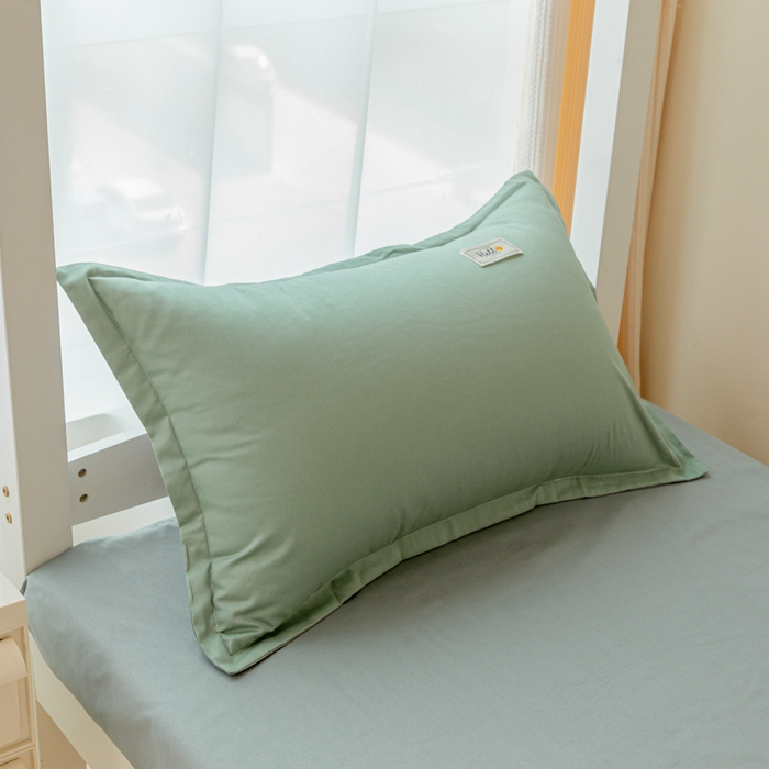 91家纺网 家纺一手货源 找家纺 贝兰仙奴 2025新款13372全棉印花简约学生三件套 抹茶