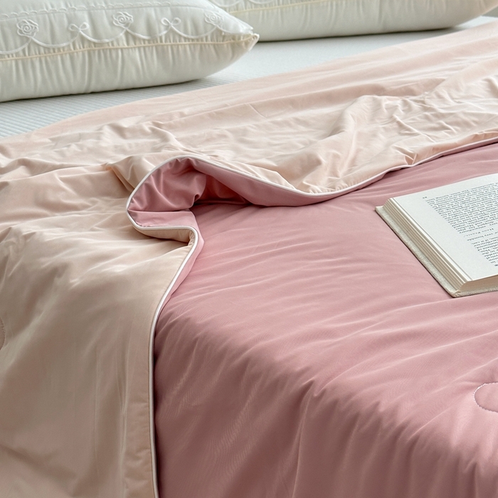 91家纺网 家纺一手货源 找家纺 （总）佰织鑫家居 2025新款科技凉感小冰芯冰皮锦氨凉感丝夏被空调被