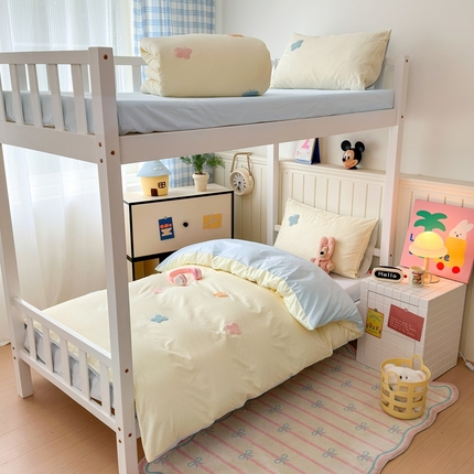 锦觅 2025新款学生季全棉纯棉毛巾绣三件套奶油小清新刺绣四件套（全文件大图以及买家秀） 五彩斑斓