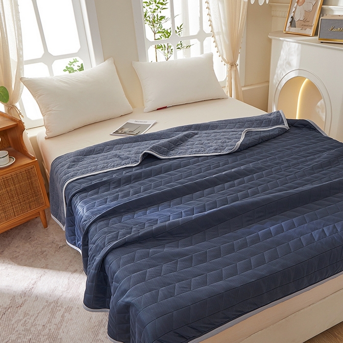 91家纺网 家纺一手货源 找家纺 （总）梦斋家纺 2025新款纯色针织夏被被子被芯