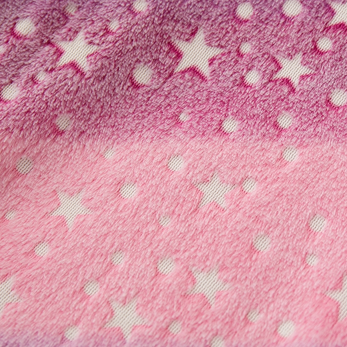 91家纺网 家纺一手货源 找家纺 梦斋家纺 2025新款夜光彩虹独角兽飞马星星法兰绒毛毯 夜光6