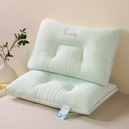 91家纺网 家纺一手货源 找家纺 （总）珍贝家纺 2025新款冰丝护颈枕枕头枕芯