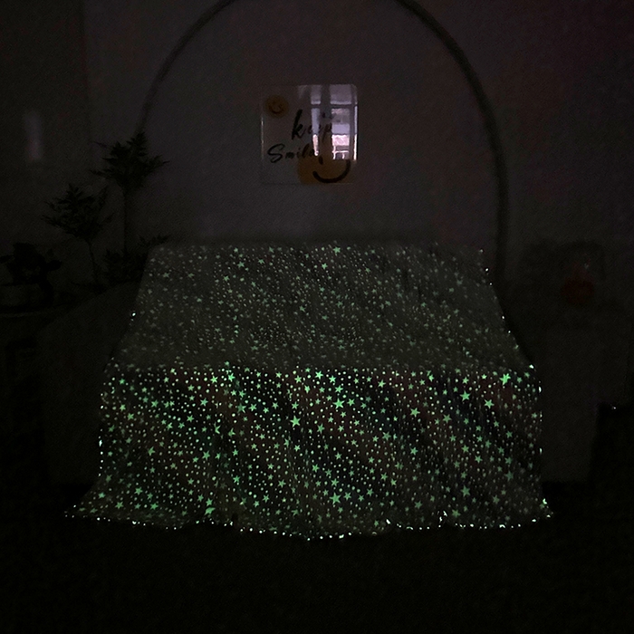 91家纺网 家纺一手货源 找家纺 梦斋家纺 2025新款夜光彩虹独角兽飞马星星法兰绒毛毯 夜光6